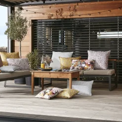 Fodera per cuscino da esterno rettangolare (40 x 60 cm) Capucine Beige