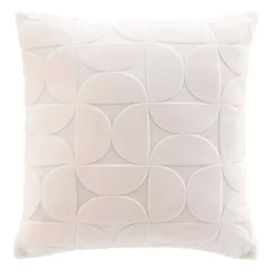 Fodera per cuscino quadrata in velluto (40 x 40 cm) Curly Ecru
