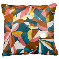Fodera per cuscino quadrata in velluto (40 x 40 cm) Rosia Multicolore