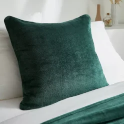 Fodera per cuscino quadrata in flanella (60 x 60 cm) Didou Verde