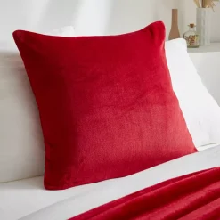 Fodera per cuscino quadrato in flanella (60 x 60 cm) Didou Rosso