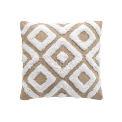 Fodera per cuscino quadrata juta (40 x 40 cm) Damia Beige