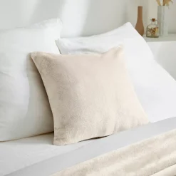 Fodera per cuscino quadrata in flanella (45 x 45 cm) Didou Beige greige