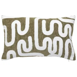 Fodera per cuscino rettangolare (30 x 50 cm) Jeni Verde cachi