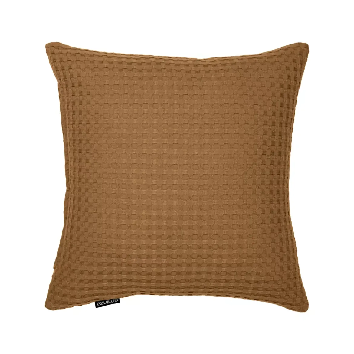 Fodera cuscino quadrata cotone nido d'ape (40 x 40 cm) Maya Camel