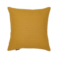 Fodera cuscino quadrata cotone nido d'ape (40 x 40 cm) Maya Giallo zafferano