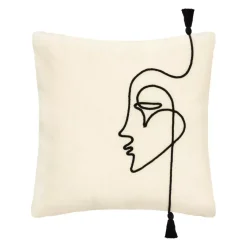Fodera cuscino quadrato (40 cm) Visage Avorio