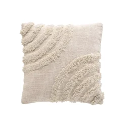 Fodera per cuscino quadrata cotone tuftato (40 x 40 cm) Silio Beige