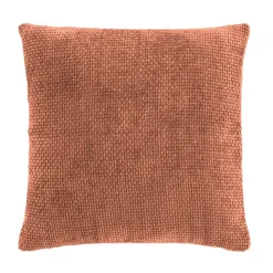 Fodera per cuscino quadrata in velluto (40 x 40 cm) Leo Rosa