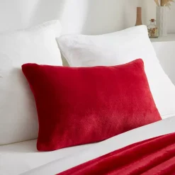 Fodera per cuscino rettangolare in flanella (40 x 60 cm) Didou Rosso