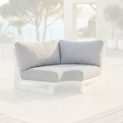 Fodere per cuscini di ricambio per Divano d'angolo Long Beach Grigio Chiaro