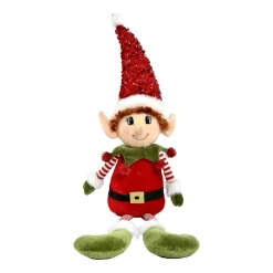 Folletto buffone da sedere (H57 cm) Pipo in Babbo Natale