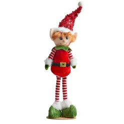 Folletto buffone gambe lunghe (H30 cm) Pipo in Babbo Natale