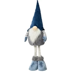 Folletto di Natale (H50 cm) Hugues cappello a punta Blu