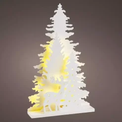 Foresta nordica luminosa a pile bianco caldo