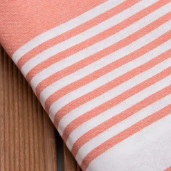 Fouta cotone riciclato (200 x 200 cm) Estate Corallo