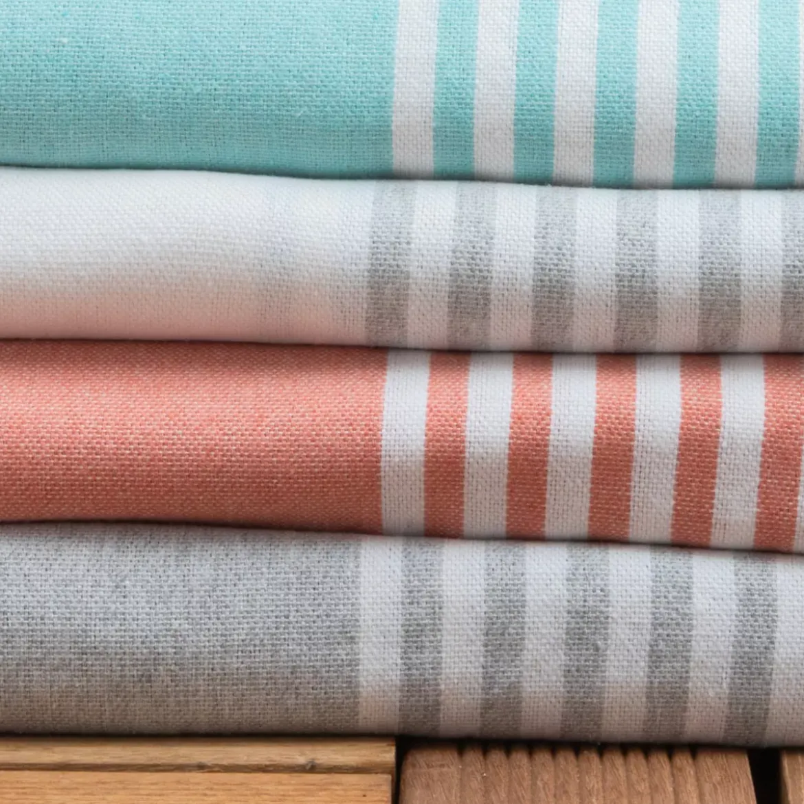 Fouta cotone riciclato (200 x 200 cm) Estate Corallo