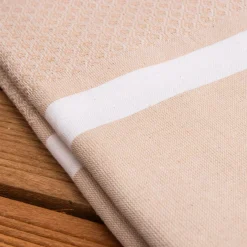 Fouta cotone riciclato (100 x 200 cm) Selma Beige