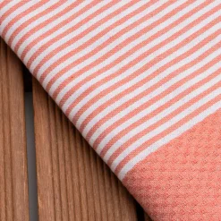 Fouta cotone riciclato (100 x 200 cm) Oceano Corallo