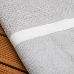 Fouta cotone riciclato (100 x 200 cm) Selma Grigio
