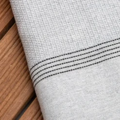 Fouta cotone riciclato (100 x 200 cm) Beach Grigia