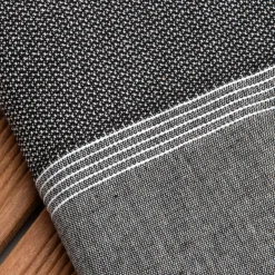 Fouta cotone riciclato (100 x 200 cm) Beach Nero
