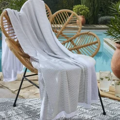Fouta in cotone e spugna (95 x 180 cm) NaÃ«l Verde ninfea