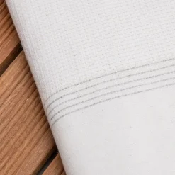 Fouta in cotone riciclato (100 x 200 cm) Beach Bianca