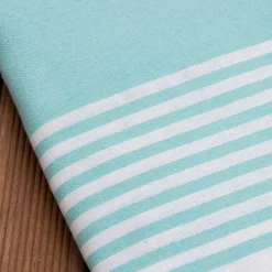 Fouta in cotone riciclato (200 x 200 cm) Summer Blu turchese