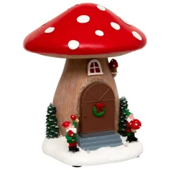Fungo luminoso, musicale e animato (H21 cm) Casa dell'elfo