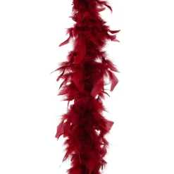 Ghirlanda Boa di piume (184 cm) Deluxe Bordeaux