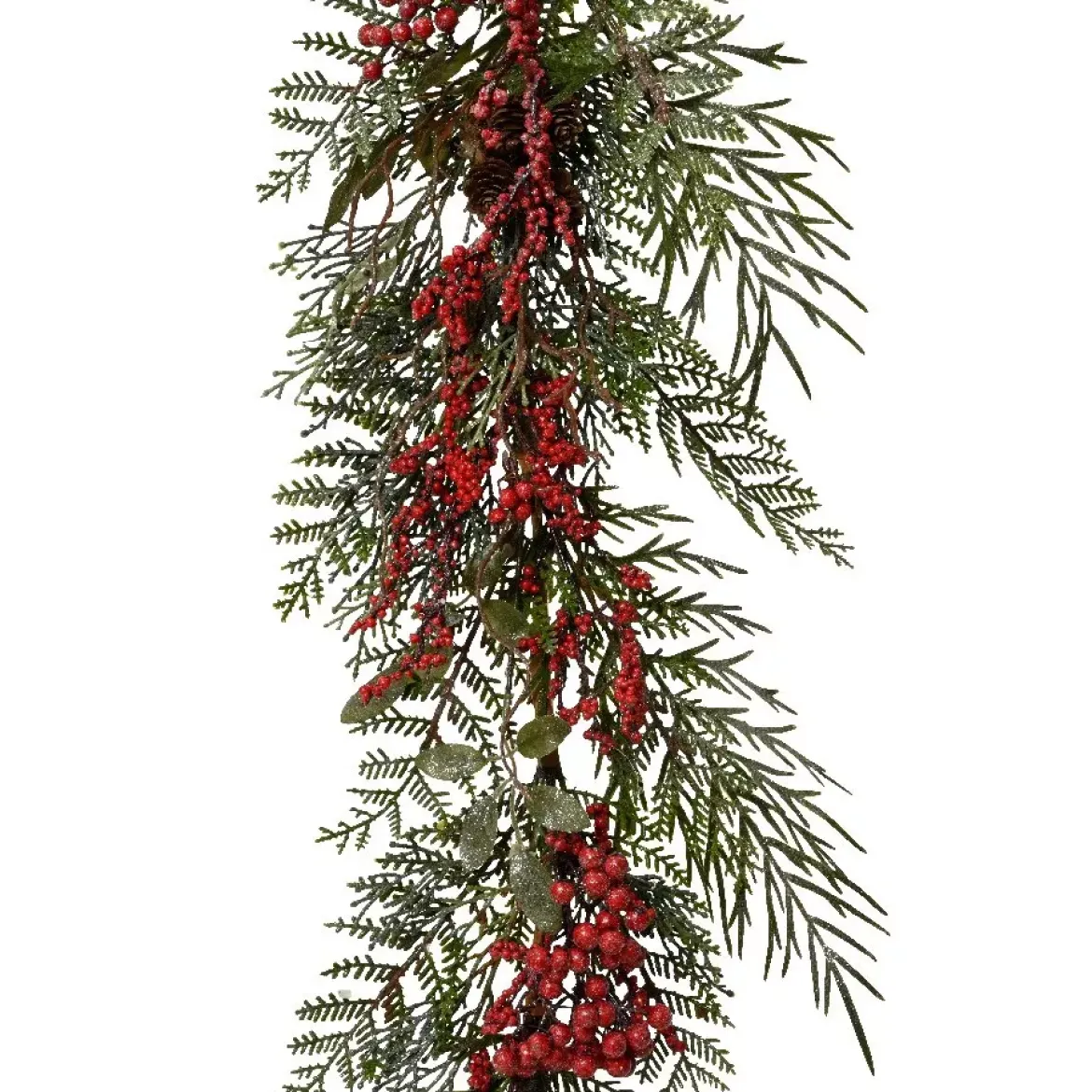Ghirlanda decorata Bélya Rosso