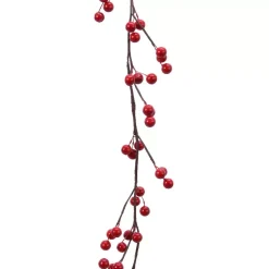 Ghirlanda decorata Célénia Rosso