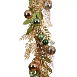 Ghirlanda decorativa (150 cm) Majesty Verde e oro