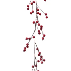 Ghirlanda di Bacche laccate (150 cm) Elycia Rossa