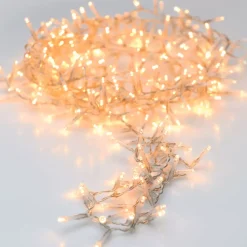 Ghirlanda di luci 45 m 2000 LED cavo trasparente NewLuxe Bianco caldo