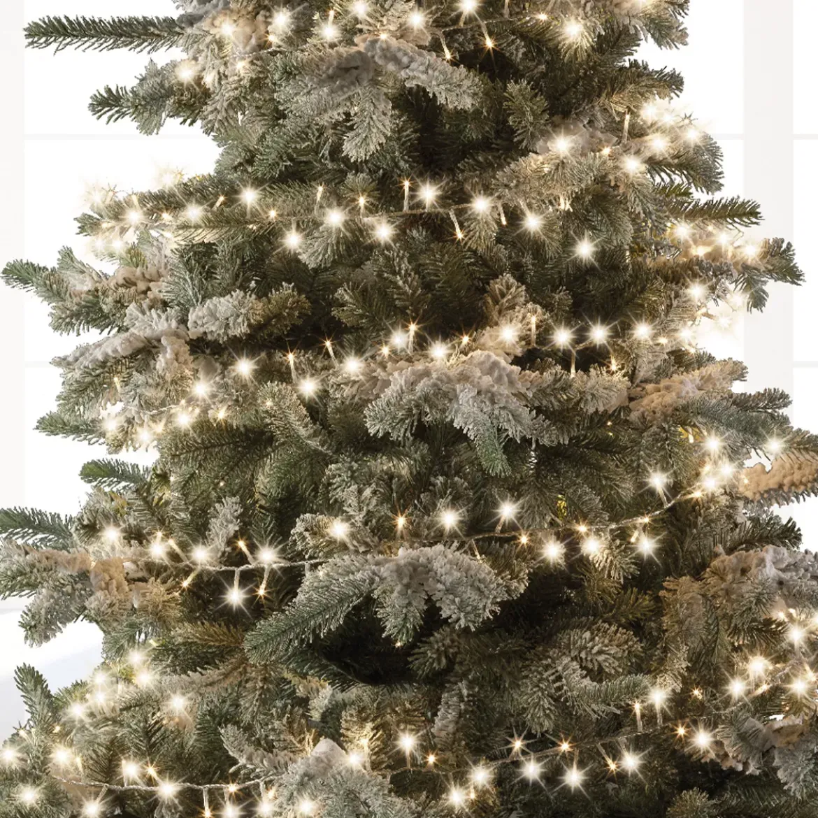 Ghirlanda di luci 45 m 2000 LED cavo trasparente NewLuxe Bianco caldo