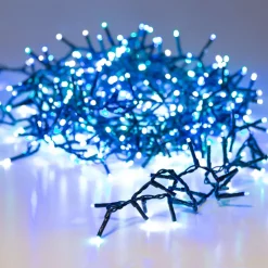 Ghirlanda di luci 11 m 500 LED cavo verde NewLuxe Tricolore Verde/Blu/Bianco