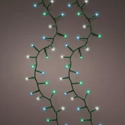 Ghirlanda di luci 11 m 500 LED cavo verde NewLuxe Tricolore Verde/Blu/Bianco