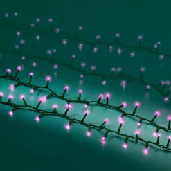 Ghirlanda di luci 22,5 m 1000 LED cavo verde NewLuxe Rosa