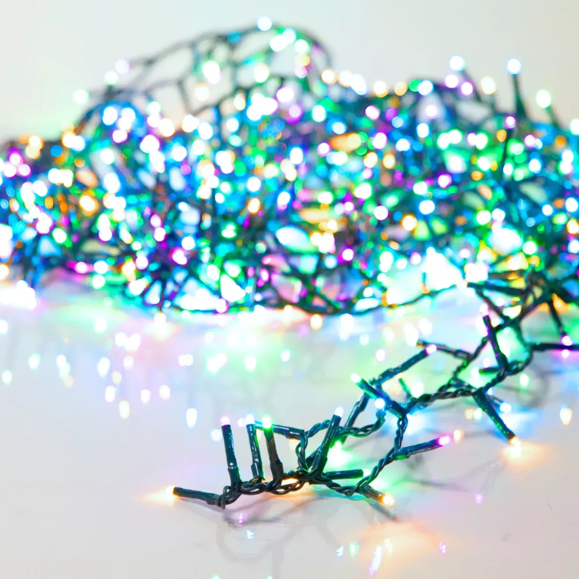 Ghirlanda di luci 34 m 1500 LED cavo verde NewLuxe Multicolore pastello