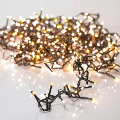 Ghirlanda di luci 11 m 500 LED cavo verde NewLuxe Bianco caldo/dorato caldo