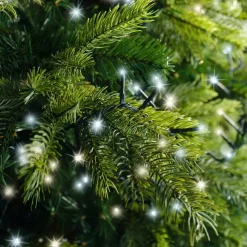 Ghirlanda di luci 22,5 m 1000 LED cavo verde NewLuxe Bicolore Bianco caldo/freddo