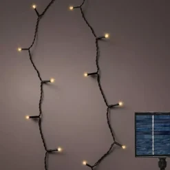 Ghirlanda di luci Solare ricaricabile 18 m Bianco caldo 240 LED