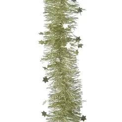 Ghirlanda di Natale (Ø9 cm) Stelle Alpine Pistacchio