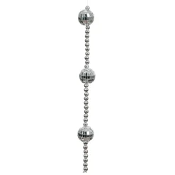 Ghirlanda di perle (172 cm) Disco Argento