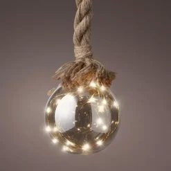 Ghirlanda luminosa a pile 30 LED (14 cm) Bianco caldo