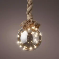 Ghirlanda luminosa a pile 30 LED (14 cm) Bianco caldo