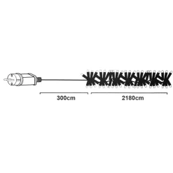 Ghirlanda luminosa Boa 21,80 m Bicolore 3000 LED bianco caldo e bianco freddo CV
