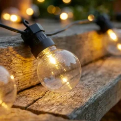 Ghirlanda luminosa collegabile giardino 9,5 m 20 LED Guinguette Garden Bianco caldo